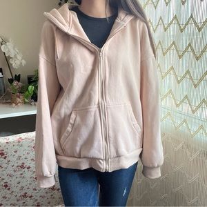 Tan Efan Zip Hoodie Size Large